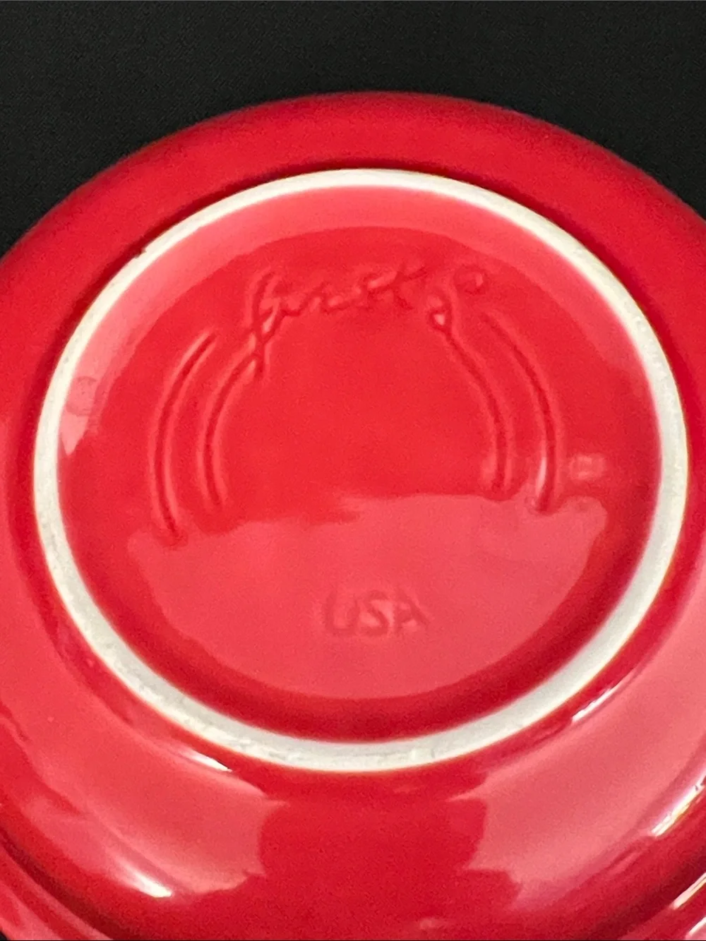 Fiesta Bright Red Ceramic Cereal Bowls - Set of 2